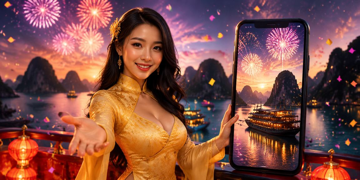 Người chơi High Roller tại Hạ Long Bay dùng điện thoại truy cập 3300