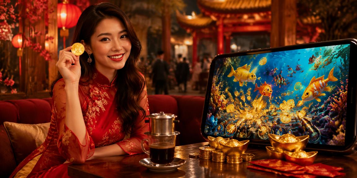 Người dùng Hà Nội thư giãn bên tách cà phê và điện thoại, trải nghiệm casino có trách nhiệm
