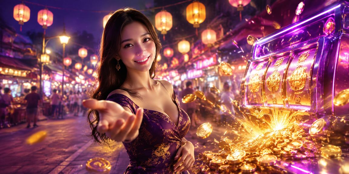Người chơi tại chợ đêm Phú Quốc thử slot game và tích điểm VIP trên 3300